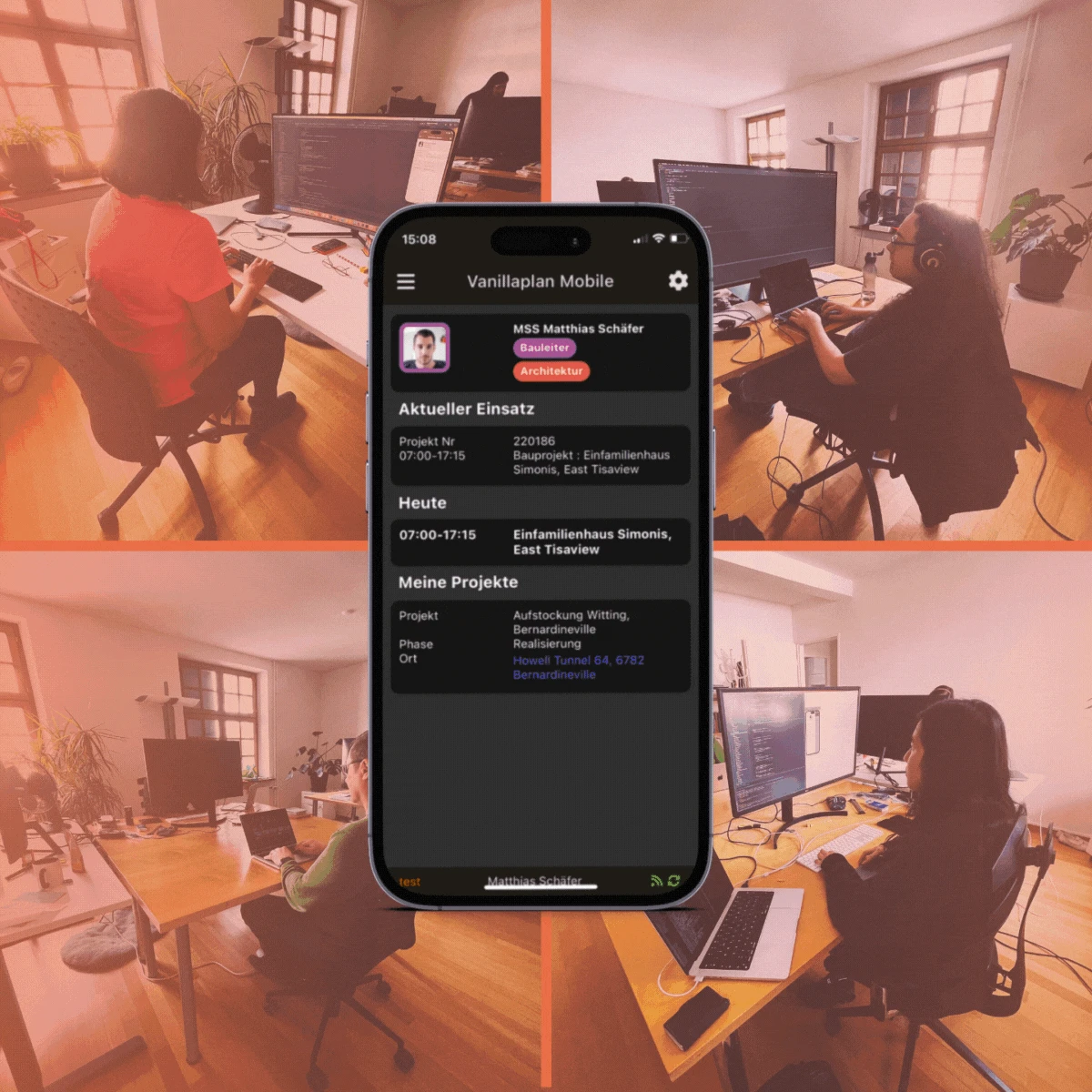 Mobile app animation